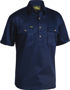 Picture of Bisley Closed Front Cotton Drill Shirt Short Sleeve BSC1433