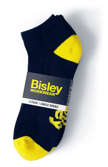 Picture of Bisley Ankle Socks - 3 Pack BSX7215