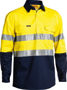 Picture of Bisley 3M Taped Closed Front Cool Lightweight Hi Vis Shirt BSC6896