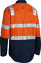 Picture of Bisley 3M Taped Cool Lightweight Hi Vis Shirt With Shoulder Tape BS6432T