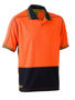 Picture of Bisley Two Tone Hi Vis Polyester Mesh Short Sleeve Polo Shirt BK1219