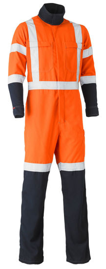 Picture of Bisley Tencate Tecasafe Plus Ttmc-W X Taped Hi Vis Fr Vented Coverall BC8393XT