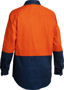 Picture of Bisley 2 Tone Closed Front Hi Vis Drill Shirt - Long Sleeve BSC6267