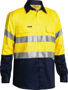 Picture of Bisley 2 Tone Hi Vis Shirt 3M Reflective Tape - Long Sleeve BT6456