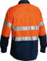 Picture of Bisley 2 Tone Hi Vis Shirt 3M Reflective Tape - Long Sleeve BT6456