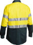 Picture of Bisley 2 Tone Hi Vis Shirt 3M Reflective Tape - Long Sleeve BT6456