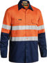 Picture of Bisley 3M Taped 2 Tone Hi Vis Men'S Industrial Cool Vent Shirt BS6448T