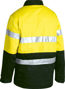 Picture of Bisley 2 Tone Hi Vis Drill Jacket 3M Reflective Tape BK6710T