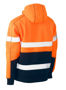 Picture of Bisley Taped Hi Vis Two Tone Fleece Pullover Hoodie BK6619T