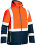 Picture of Bisley Taped Two Tone Hi Vis Puffer Jacket BJ6929HT