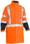 Picture of Bisley Ttmc-W 3M X Taped Two Tone Hi Vis Stretch Pu Rain Coat BJ6955XT