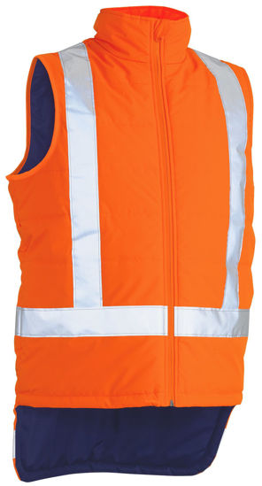 Picture of Bisley Ttmc-W X Taped Hi Vis Puffer Vest BV0379XT