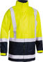 Picture of Bisley Two Tone Taped Hi Vis Rain Shell Jacket BJ6966T