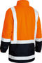 Picture of Bisley Two Tone Taped Hi Vis Rain Shell Jacket BJ6966T