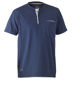 Picture of Bisley Flex & Move Cotton Rich Henley Short Sleeve Tee BK1932