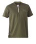 Picture of Bisley Flex & Move Cotton Rich Henley Short Sleeve Tee BK1932