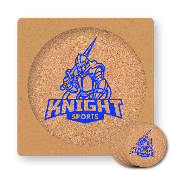Picture of Villa Cork Round Coaster - Set of 4 LL3486