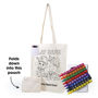 Picture of Get Crafty Folding Calico Bag and Crayons LL531