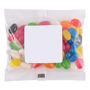 Picture of Assorted Colour Mini Jelly Beans in 50 Gram Cello Bag LL31470