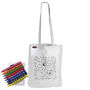 Picture of Colouring Long Handle Cotton Bag & Crayons LL5521