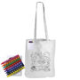 Picture of Colouring Long Handle Cotton Bag & Crayons LL5521